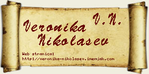Veronika Nikolašev vizit kartica